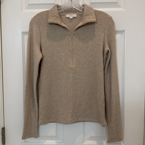 NWT Vince Ribbed Half Zip Turtleneck Sweater Size Small - Picture 5 of 13